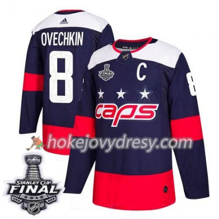 Pánské Hokejový Dres Washington Capitals Alex Ovechkin 8 2018 Stanley Cup Final Patch Adidas Stadium Series Authentic